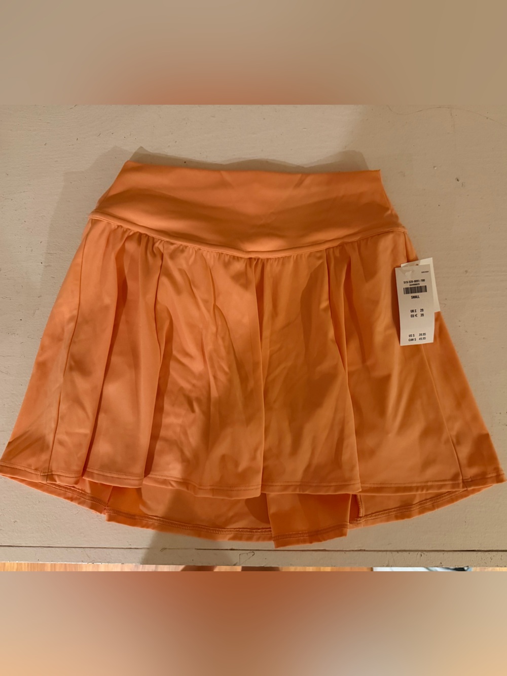 Gilly Hicks Coral Orange Activewear Skortie